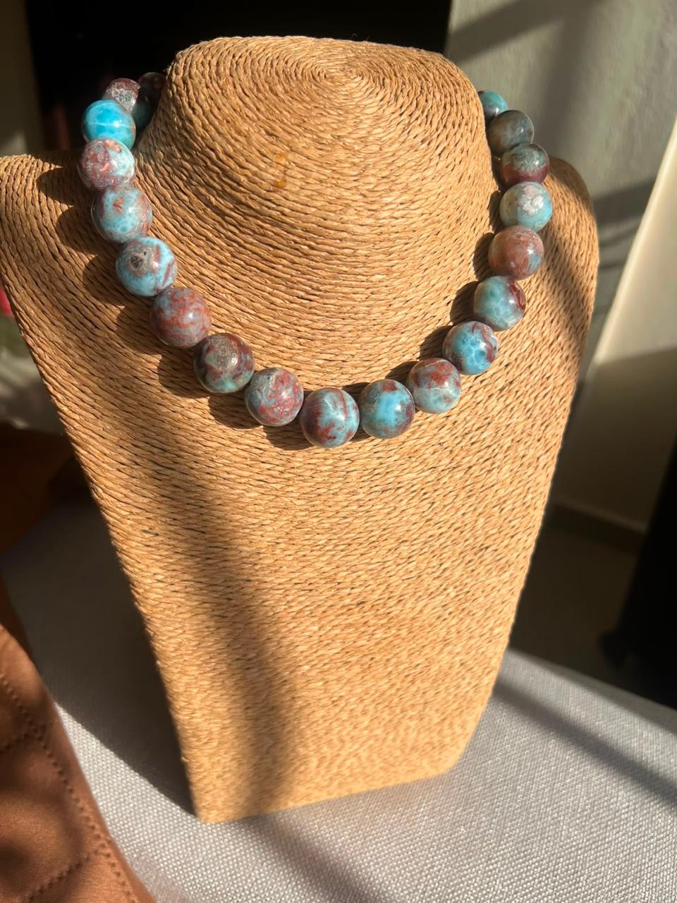 Choker de Larimar Jaspeado